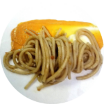 Spaghetti con ragu di ossobuco di Mazurya fondo bruno mantecato con Re Mida_Gaccione