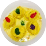 Tortelloni ripieni di Blu di Pecora e salsa di Zafferano di Croco e Smilace_Fiaschi